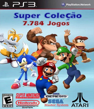 Super Coleção 7.784 Jogos Ps3 Mídia Digital Wiser Games