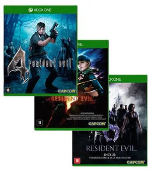 Pack 3x Resident Evil 4, 5 e 6  Xbox One e Xbox Series X|S Mídia Digital Wiser Games