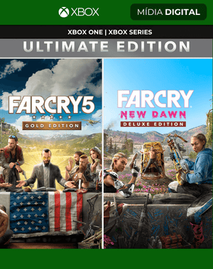 Conjunto Far Cry 5 Gold Edition + Far Cry New Dawn Deluxe Edition - Xbox One e Xbox Series X|S Mídia Digital